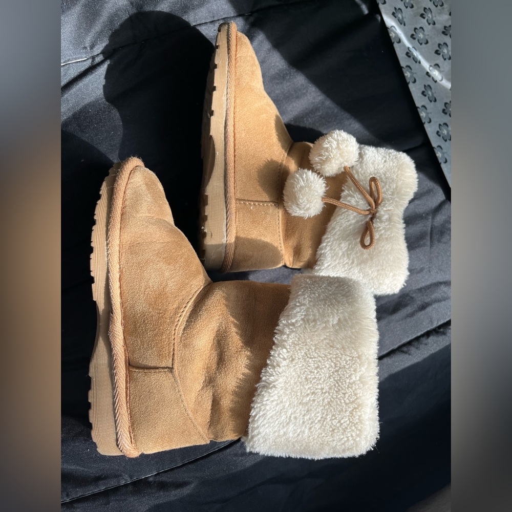 suede and plush boots